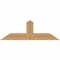 Ekena Millwork Portland Smooth Timber Gable Bracket, Western Red Cedar, 48"W x 16"H x 3 1/2"D x 5 1/2"F, 8/12 Pitch GBW048X16X0406POR00SWR - alternate 1